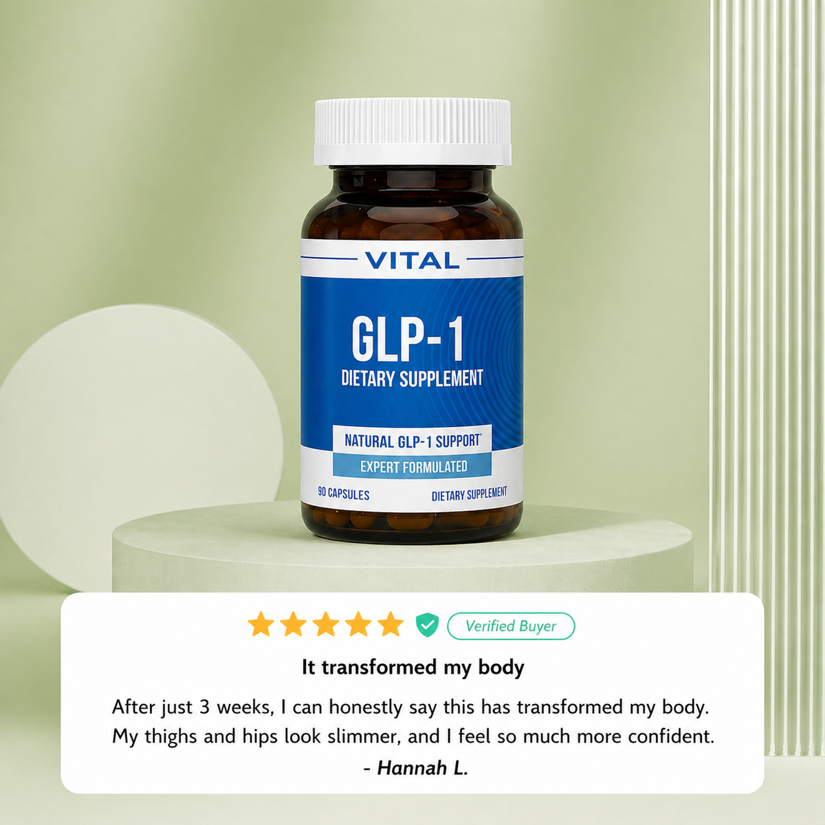 Natural GLP-1 Supplement: Quiet the food noise