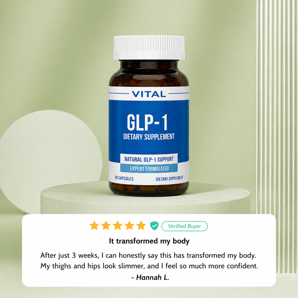 Natural GLP-1 Supplement: Quiet the food noise