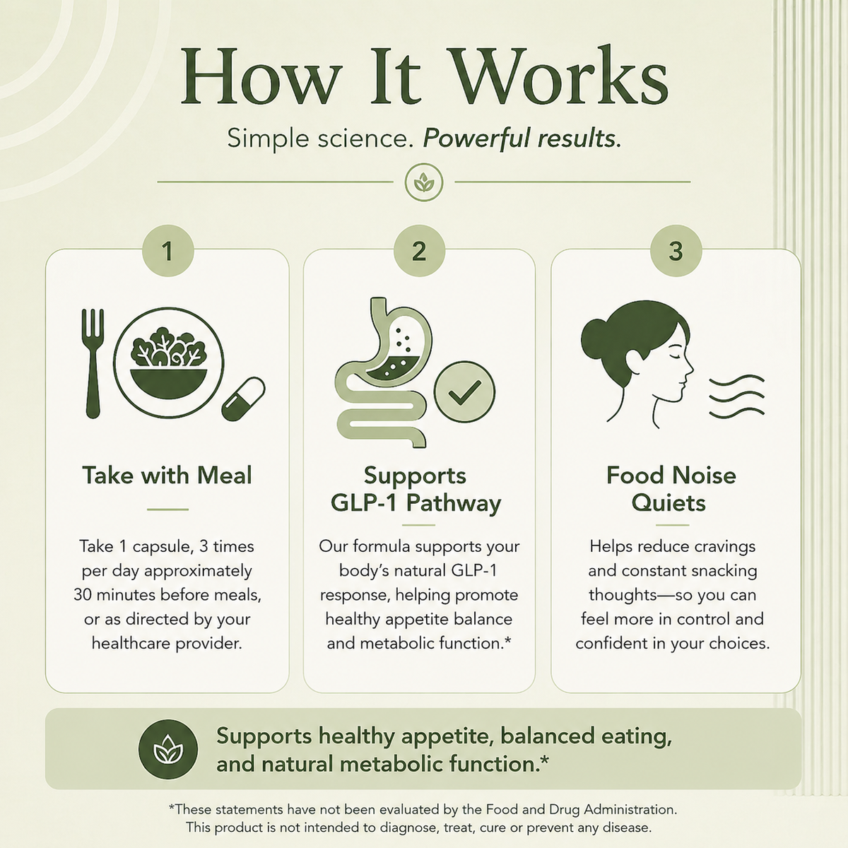 Natural GLP-1 Supplement: Quiet the food noise