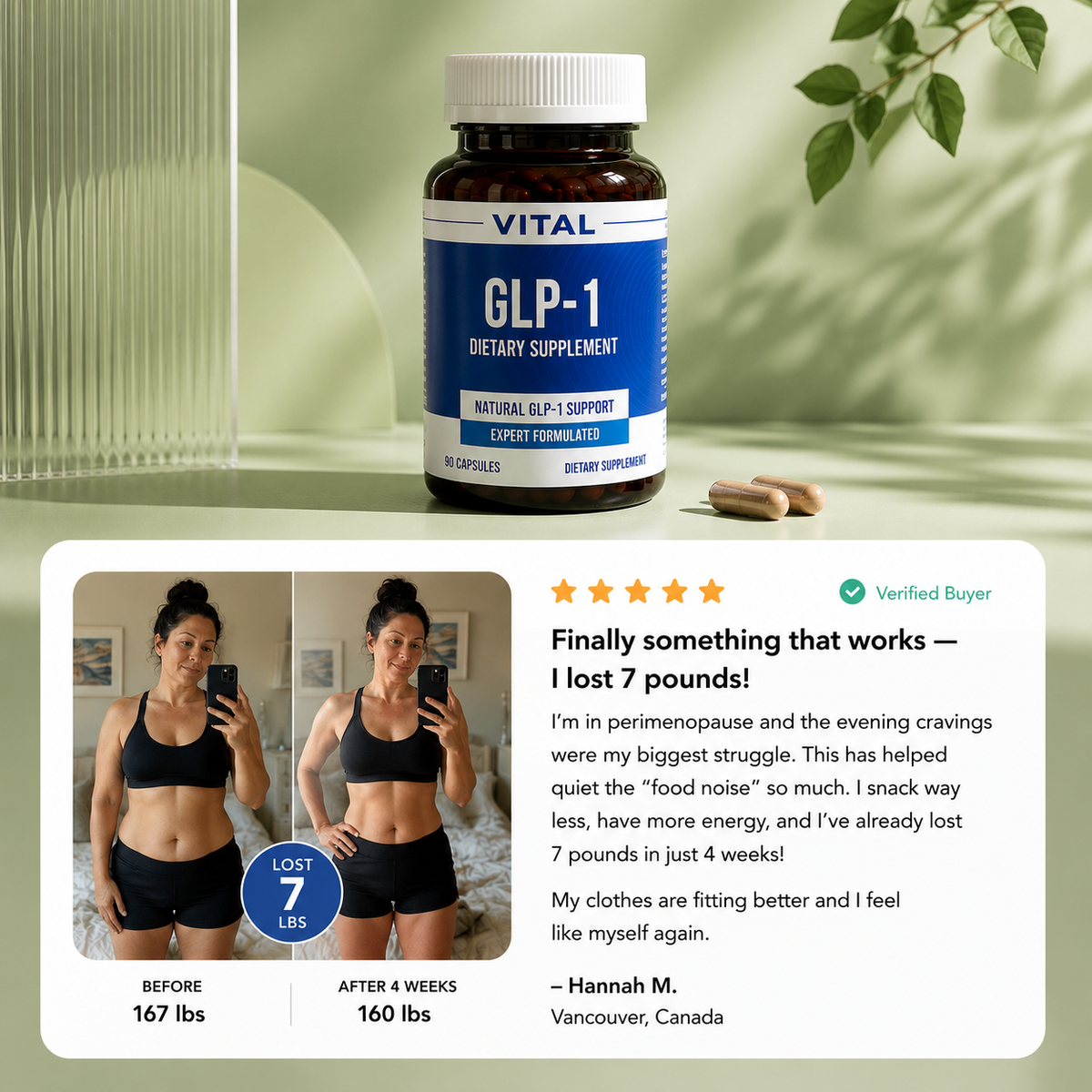 Natural GLP-1 Supplement: Quiet the food noise